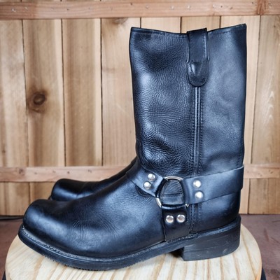 Double H 4008 Black Leather Harness Boots Double-H 4008 Metro 10 Inch Harness Work Boot main image 2