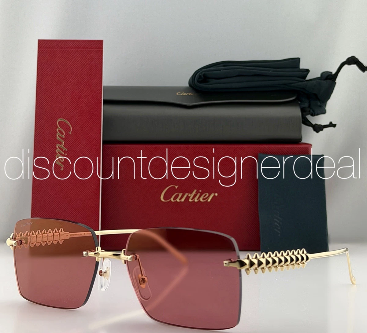 カルティエ　ミラー Cartier Mirrored Sunglasses for Men for sale | eBay