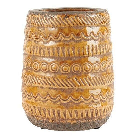 Vase Senf Muster Mit Von Ib Laursen-image