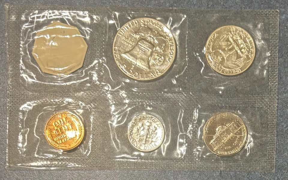 1956- U.S. Mint Proof Coin Set -–90% Silver --Original Cellophane  - Image 2 of 2