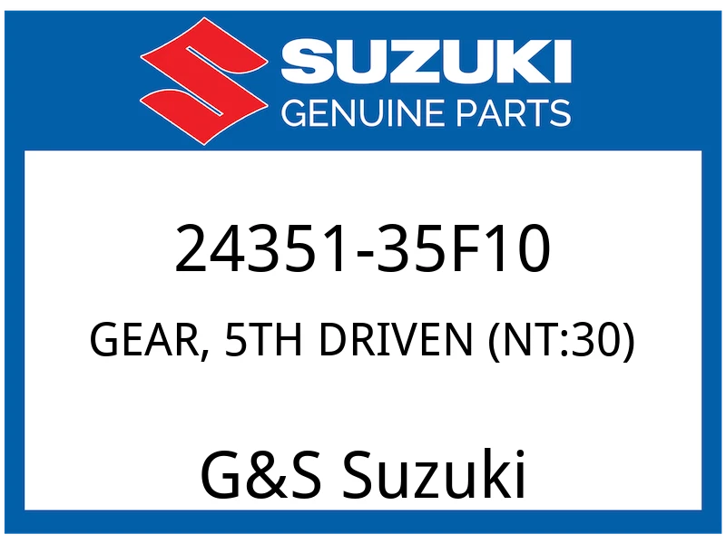 GEAR, 5TH DRIVEN (NT:30)