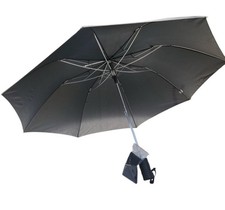 StrombergBrand Folding Inversa Umbrella Black 4ft