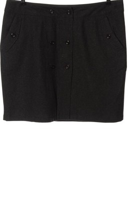 ZERO Strickrock Damen Rock Gr. DE 42 schwarz-hellgrau Casual-Look