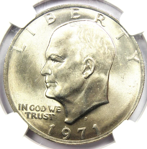 1971-D Eisenhower Dollar Ike $1 Coin - NGC MS67+ Plus Grade - $2,350 Value
