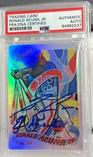 Ronald Acuna Jr. Braves Signed Auto Topps Project 70 #130 PSA/DNA 10 Auto #12/70