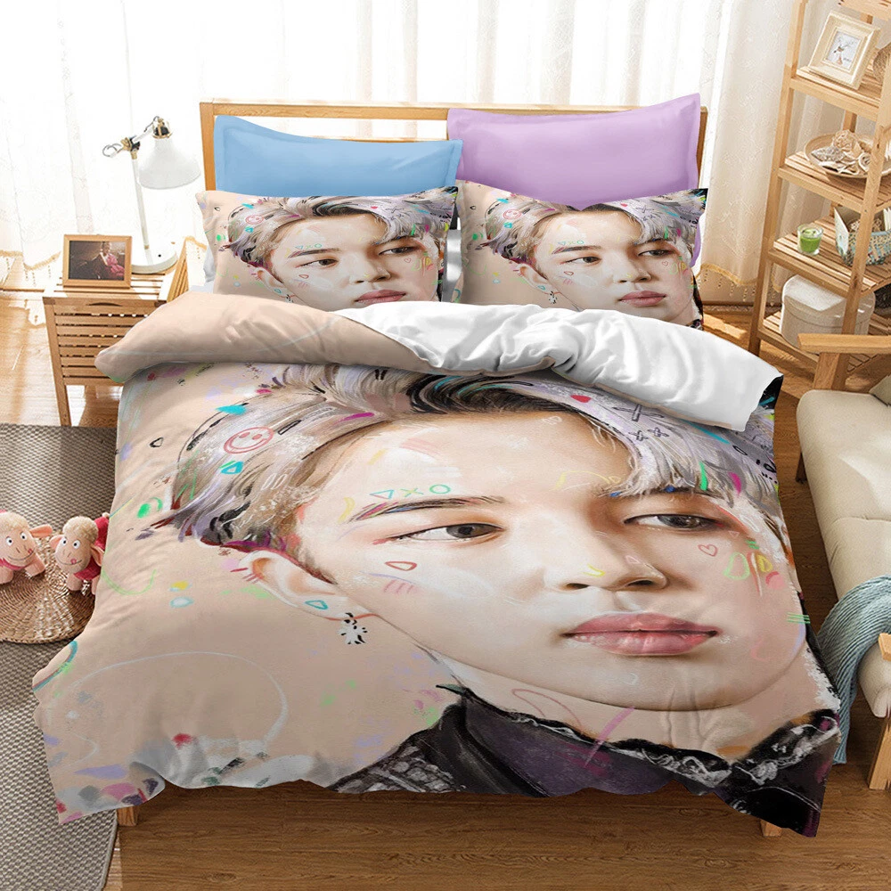 BTS Collection Bed Cover Set Single Double Queen King Bedding Set