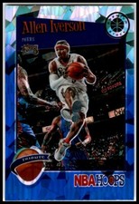 2019-20 Hoops Premium Stock #285 Allen Iverson Prizms Blue Cracked Ice