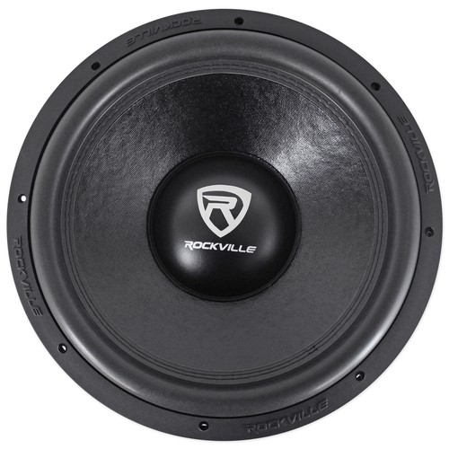 (2) Rockville W15K6D4 V2 15" 8000w Car Audio Subwoofers+Sealed Sub Box Enclosure - Picture 3 of 11