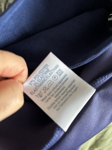 New Look Fit 12 Dress Vintage Y2K Navy Blue Shift Mini Retro Twee Mod 60’s Look - Picture 12 of 12