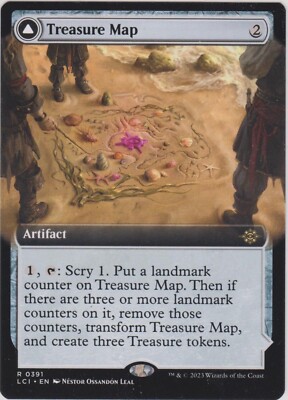 MTG - The Lost Caverns of Ixalan - Treasure Map *Borderless*