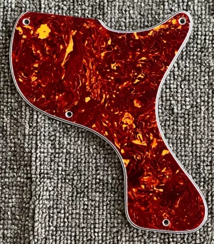 For 4-Ply Gibson Les Paul Junior 1958 DC Guitar Pickguard,Red Tortoise