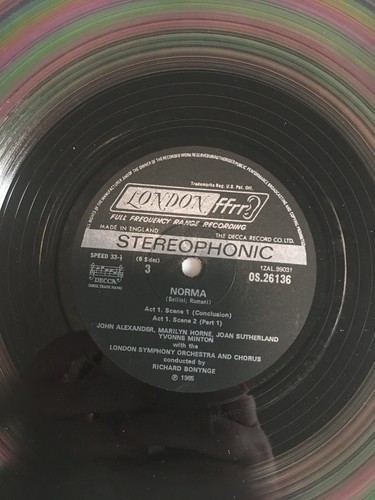 Bellini Norma Sutherland Horne Opera London OSA 1394 Vinyl Record Triple LP EX - Picture 11 of 11