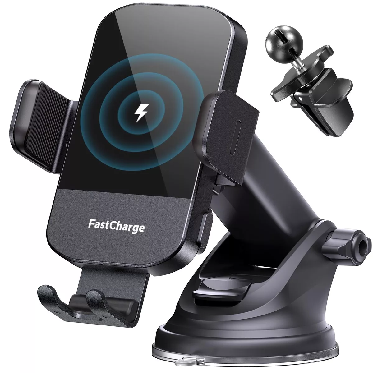 CHGeek Wireless Car Charger, 15W Fast Charging Auto Clamping Car 