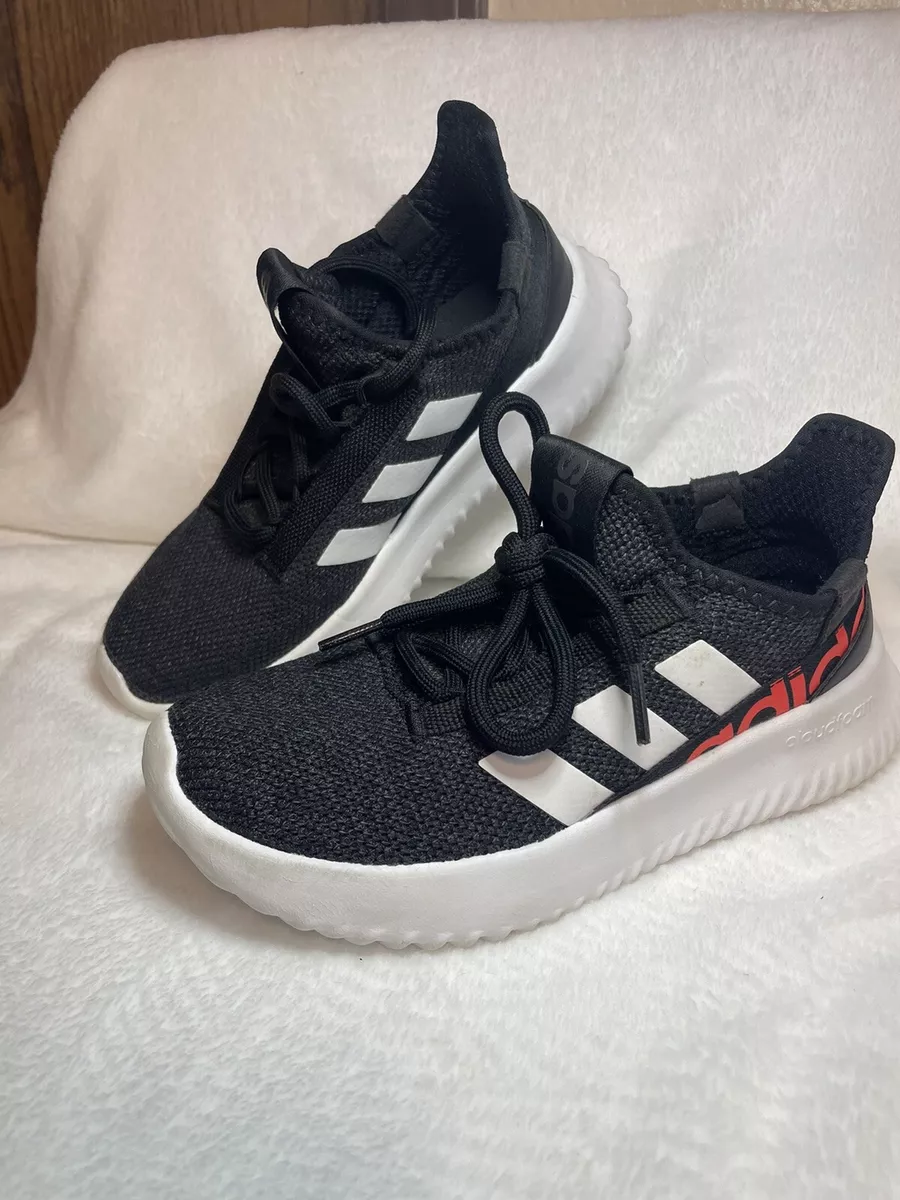 ADIDAS CLOUDFOAM YOUTH 3.5 BLACK WHITE eBay