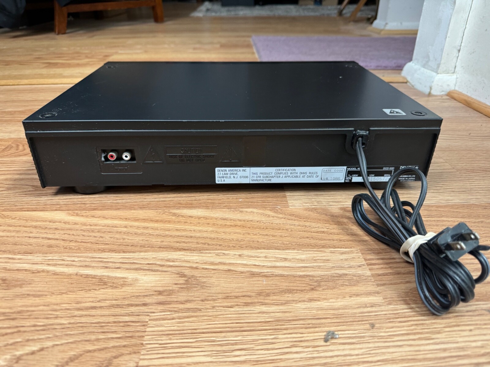 DENON DCD-500 Compact Disc CD Player - PCM AUDIO - LINEAR - No Remote TESTED