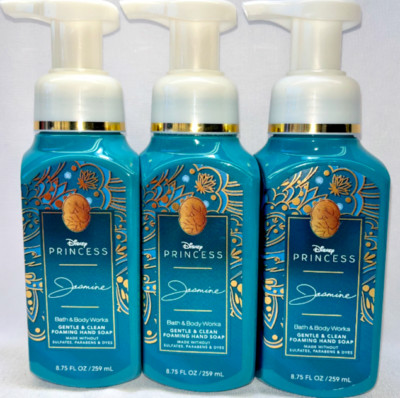 3 Princess Jasmine Foaming Hand Soap Bath & Body Works 8.75 Oz