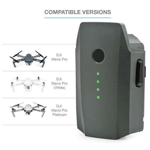 2 Pack 11.4V 3830mAh Intelligent Flight Battery for DJI Mavic Pro Platinum Drone - Picture 3 of 8