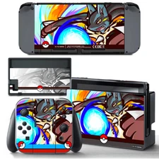 Ci-Yu-Online Pokemon Mega Lucario VINYL SKIN Screen Protector Nintendo Switch 