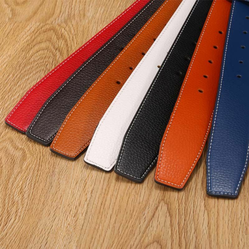 Reversible Genuine Leather No Buckle Replacement Belt H Men s Strap Belt Straps