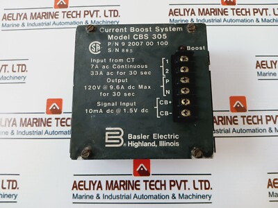 BASLER ELECTRIC 9 2007 00 100 Strom-Boost-System MODEL-CBS 305