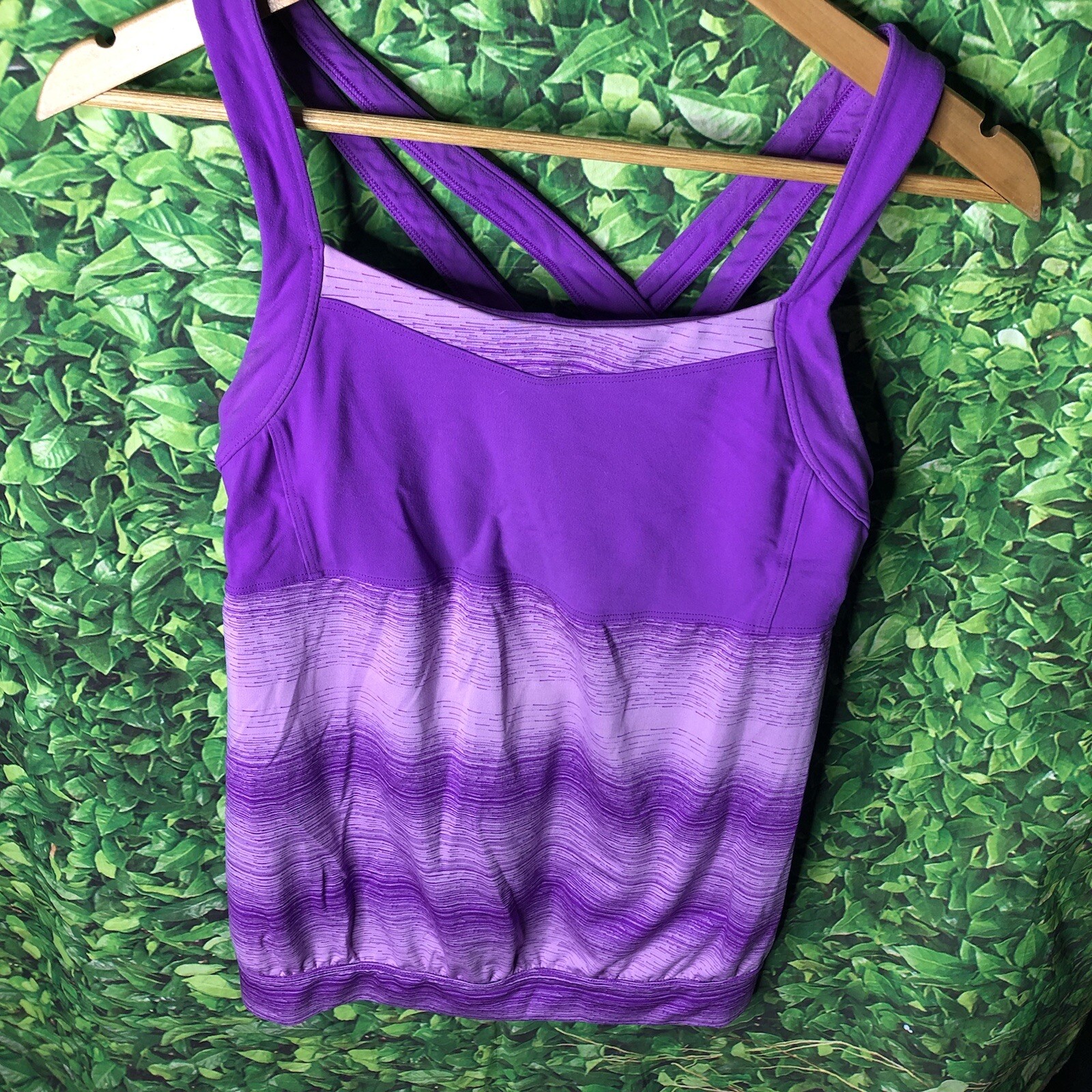 ATHLETA Womens CRUNCH PUNCH Yoga Workout Tank Top Jazzy Purple Size