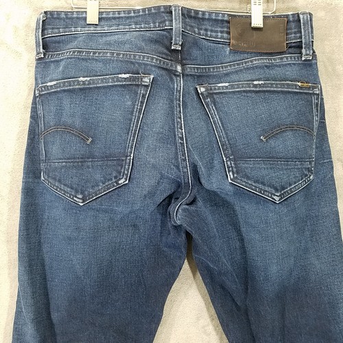 Jeans G Star Raw da uomo 31x32 blu denim mosca casual con bottoni - Foto 9 di 16