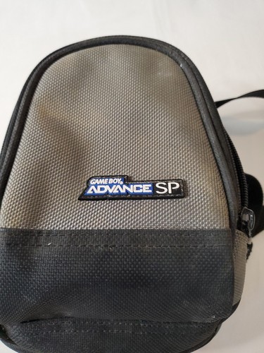 Nintendo Game Boy Advance SP 3 Pocket Black Gray Travel Carry Case Backpack Bag - Picture 2 of 8