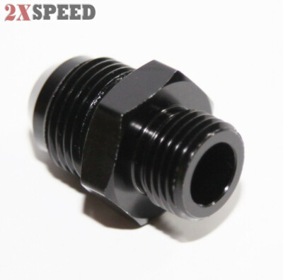 -8AN Male to M16x1.5Metric Male Flare Hose End Fitting Adapter Black New Brand