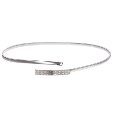 Skinny Rectangular Elastic Chain Punk Wedding Belt Piece  display picture 3