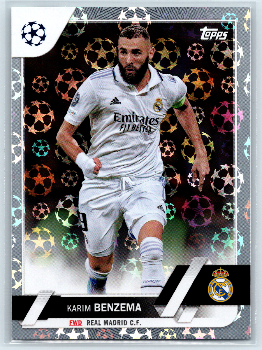 Karim Benzema 2023 Topps UEFA Club Starball Parallel #14 Real