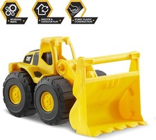 CAT Construction Fleet Toy Bulldozer 10" Front Loader Indoor Outdoor Plastic