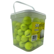 50 Titleist AVX Yellow 3A Used Golf Balls AAA *In a Free Bucket!* SALE!