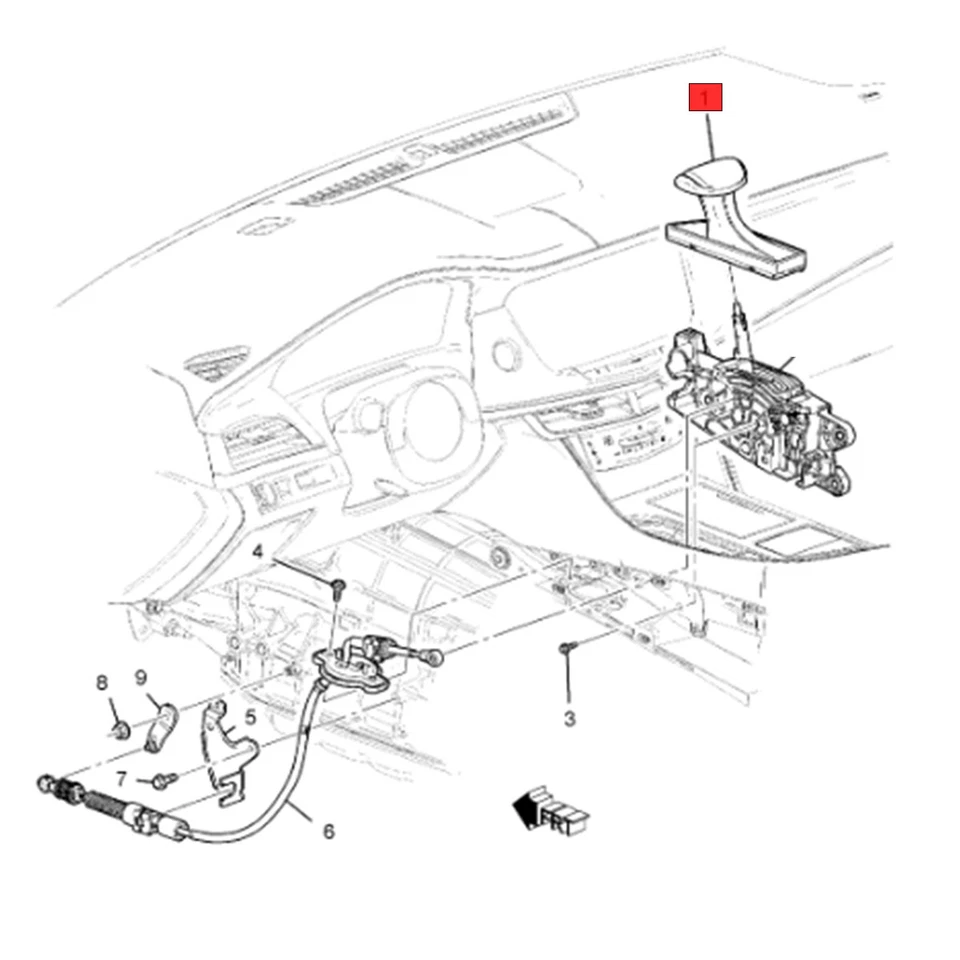 84169753 Gear Shift Shifter Knob Lever w/Boot for 2016-2018 Cadillac CT6 Foto 3 de 4