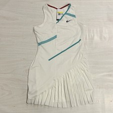Nike Court Dri-Fit Tennis Dress Pleated Ruffle White DD8710-100 Women  s Size S