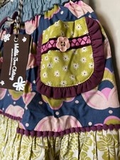 NEW DESIGNER PLAY SKORT NWT Matilda Jane Girls 4 SKIRT FLORAL GREEN BLUE PINK