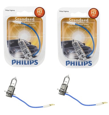 2x Philips H3 High Quality Vision 12336 Halogen Light Bulb Lamp Low High Beam