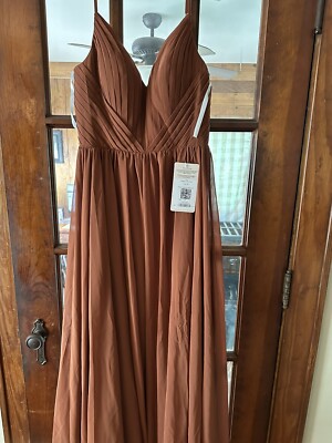 revelry bridesmaid dress Rust Chiffon Penelope | eBay revelry bridesmaid dress Rust Chiffon Penelope | eBay