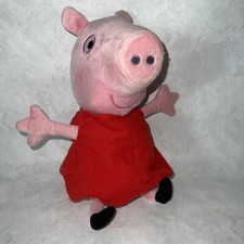 Peppa Pig Talking Plush 12" Doll Hug And Oink Stuffed Animal Cute Clean Works