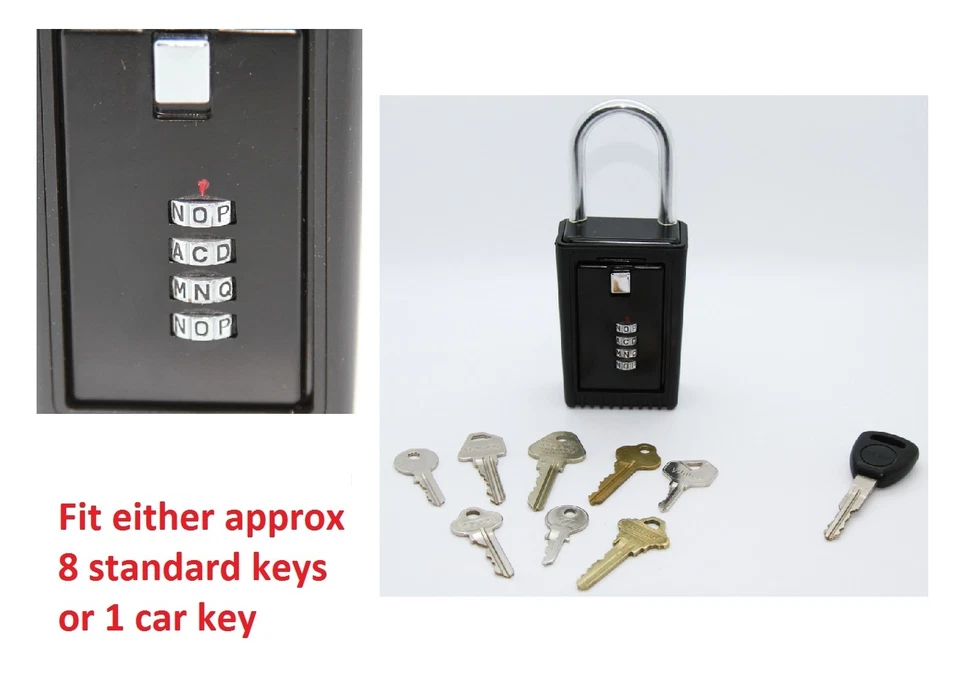 2 x SURF LOCK KEY SAFE BOX STORAGE PADLOCK COMBINATION MTB CYCLING RUNNING - image 4 of 4