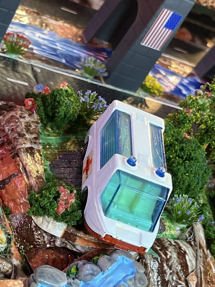 Ambulancia Lesney Matchbox Superfast 1971 Stretcha Fetcha blanca 1:64 usada casi nueva Foto 4 de 4