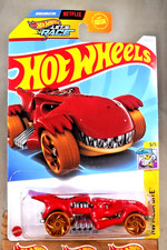 2024 Hot Wheels #114 HW Mega Bite 5/5 T-REXTROYER Red w/Brown Wheels Gold RA Sp