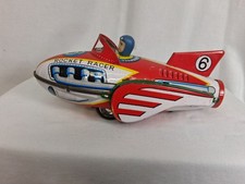 Vintage Rocket Racer MF 735 Tin Toy Friction With Siren
