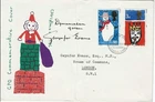 1969 Christmas Bethlehem Addressed To And Signed By Welsh MP Gwynfor Evans