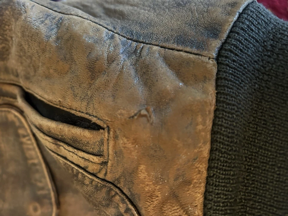 Chaqueta de cuero vintage de la Fuerza Aérea  Foto 2 de 4