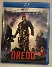 DREDD BLU-RAY-DIG.COPY-ULTRAVIOLET 3D- USED/LIKE NEW-DISC NEVER USED- COVER-USED