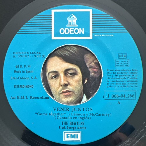 The Beatles – Something / Come Together 7'' Vinyl SPAIN 1976 TESTED VG+/VG VIDEO - Picture 5 of 8