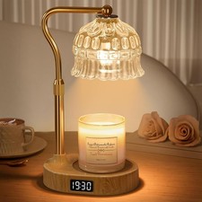 Candle Warmer Lamp W/ Timer Adjustable Height  Dimmable Base Control W/ GU10