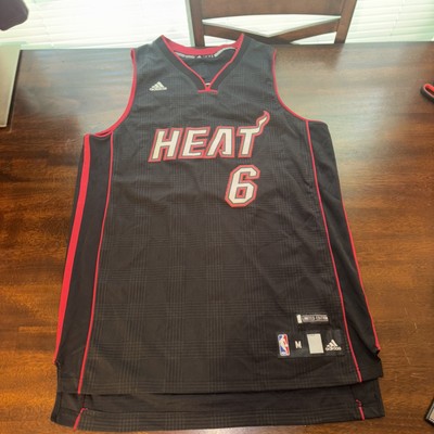 ADIDAS MIAMI HEAT #6 LEBRON JAMES Limited Edition Jersey Medium