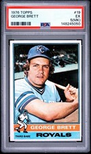 1976 Topps George Brett #19 PSA 5(MK) EX HOF Kansas City Royals Vintage Graded