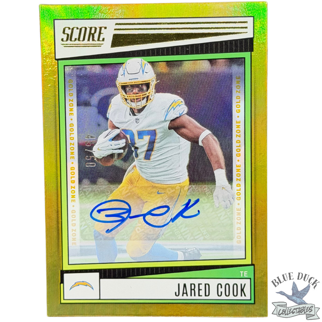 2022 Score - Gold - Jared Cook - Auto - #135 - 45/50 - LA Chargers
